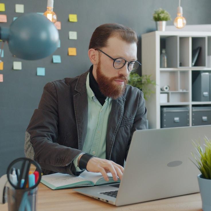 Mobile app development process showing collaborative team environment